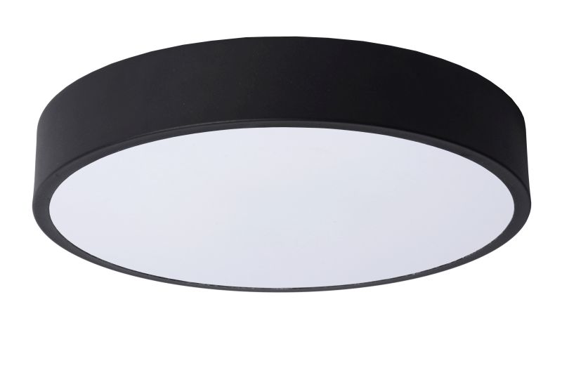 Lucide UNAR - Zapustené stropné svietidlo - Ø 30 cm - LED Rozm. - 1x18W 2700K - 3 StepDim - Čierny